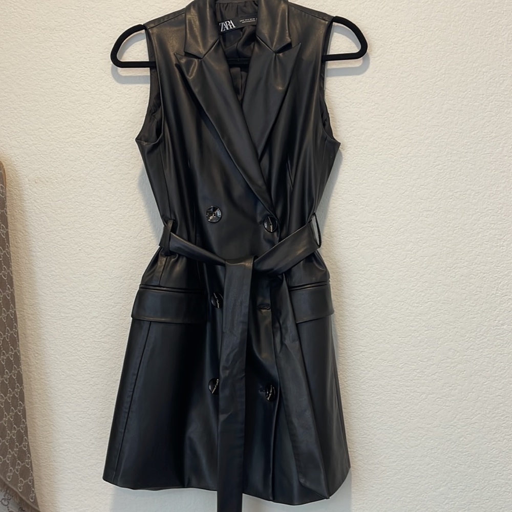 Zara  leather dress